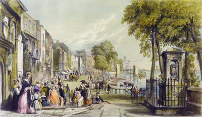 Ansicht von Cheyne Walk, Chelsea, 1840 von William Parrott